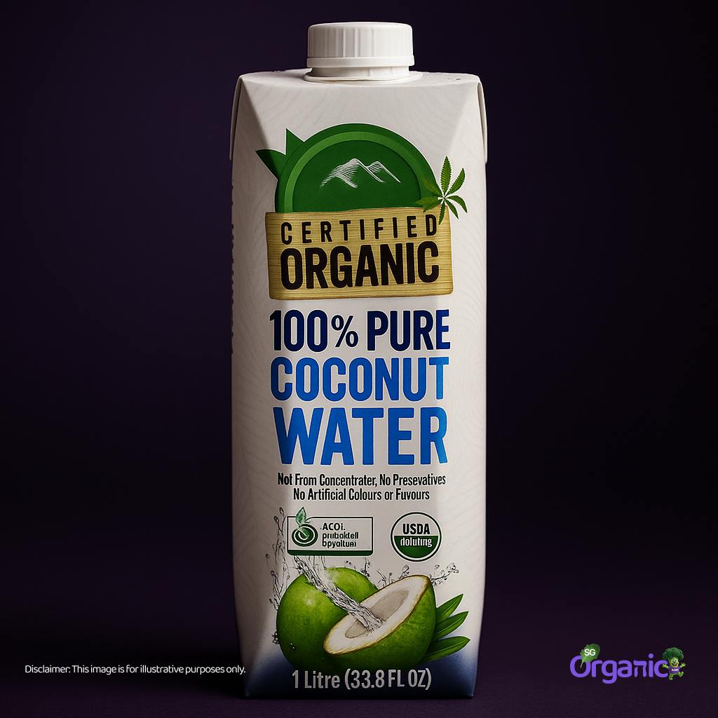 Chef's Choice Organic 100% Pure Coconut Water (1L) Australia