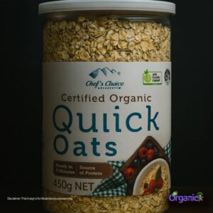 Chef's Choice Organic Cereal - Quick Oats (450g) Australia